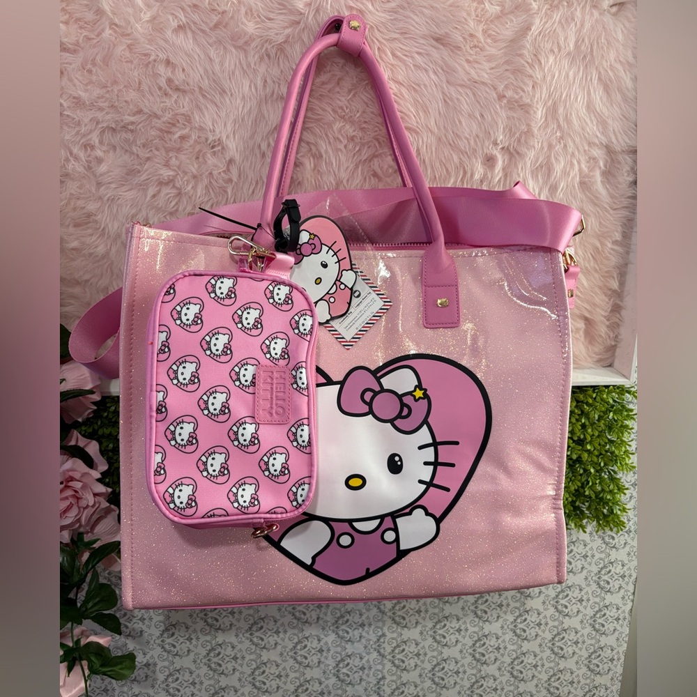 Hello Kitty Valentine travel tote bag